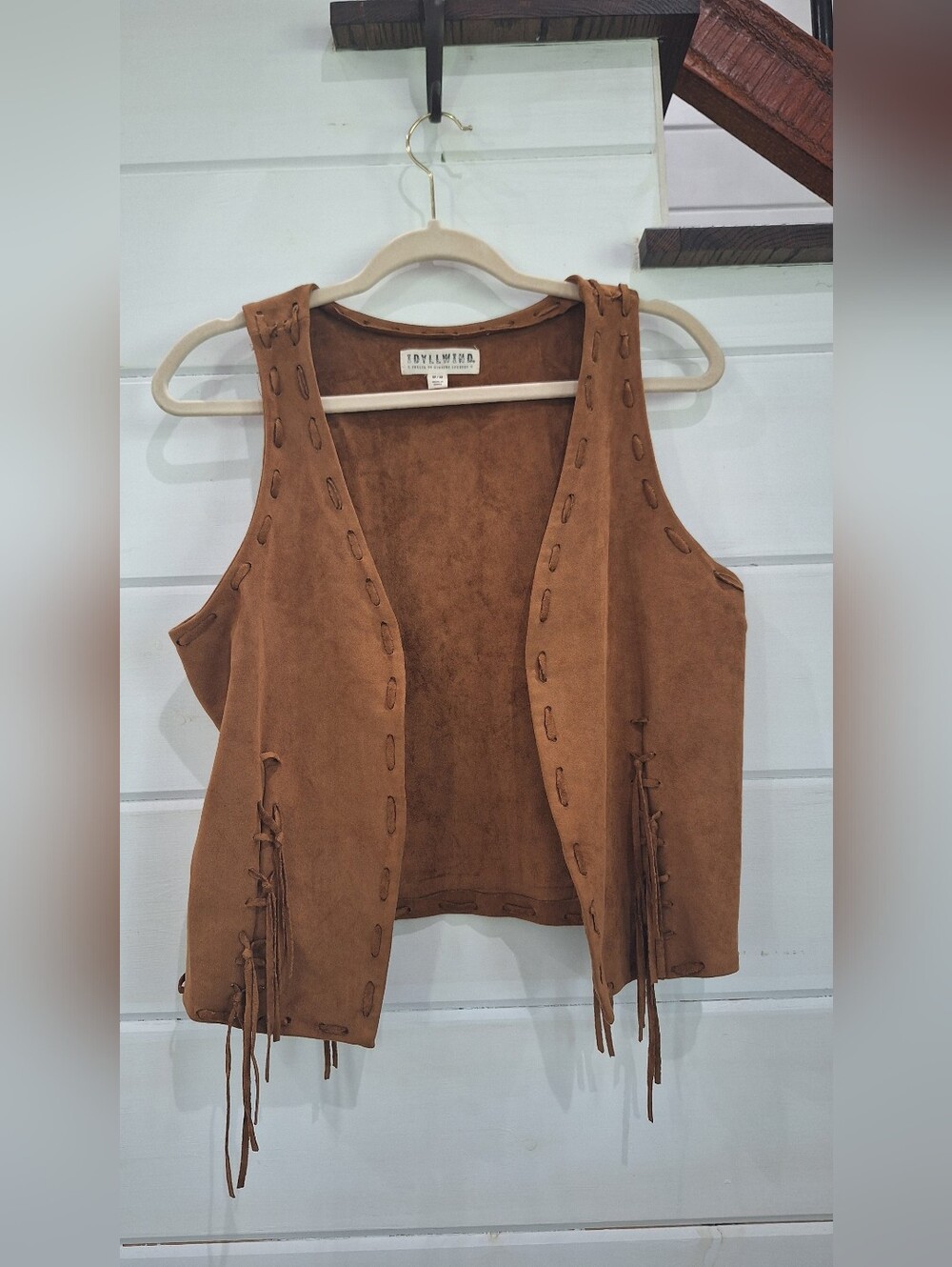 Idyllwind Brown Suede Fringe Vest